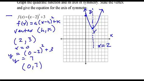 Finding the Axis of Symmetry for a Quadratic Function