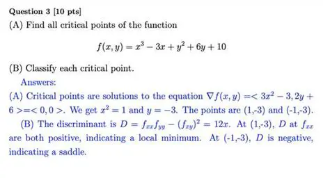 Finding the Critical Points
