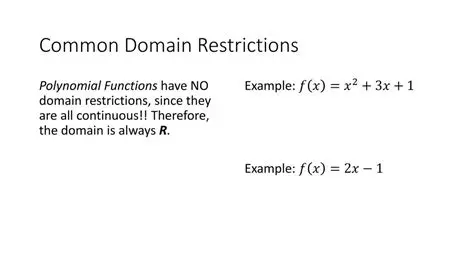 Finding the Domain Restrictions