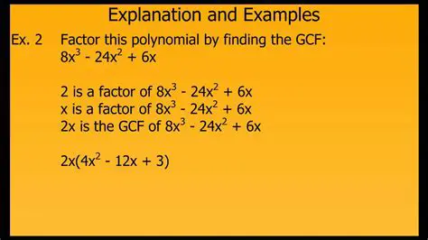 Finding the GCF of Two Polynomials