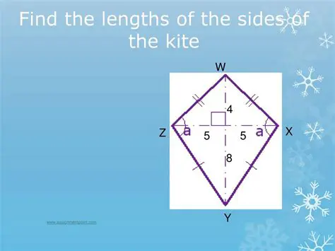 Finding the Lengths of the Sides of the Kite