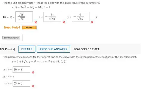Finding the Location at a Given Value of t