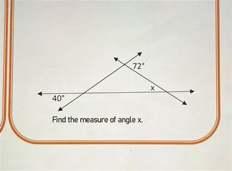 Finding the Measure of Angle X