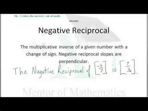 Finding the Negative Reciprocal