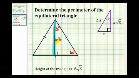 Finding the Perimeter of an Equilateral Triangle