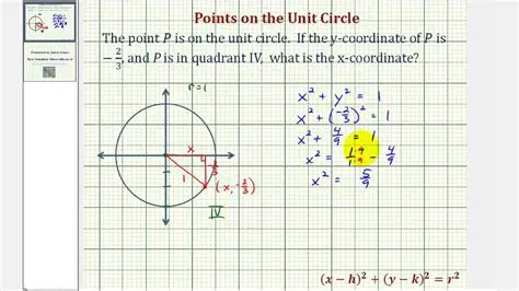 Finding the Point that Lies on the Circle