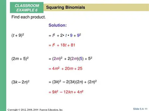 Finding the Product of Binomials Using the Square of a Binomial Sum