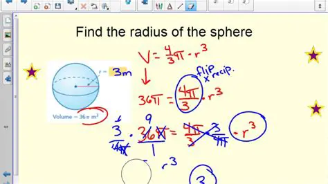 Finding the Radius of the Sphere