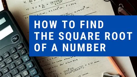 Finding the Square Root of a Number