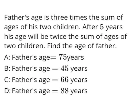 Finding the Sum of Their Ages