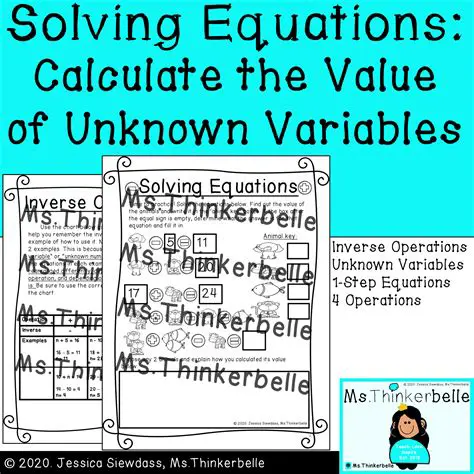 Finding the Values of Unknown Variables