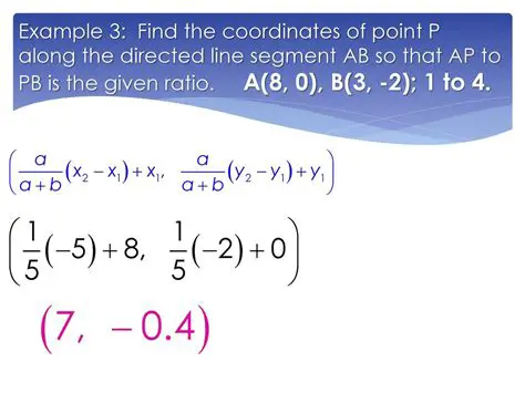 Finding the x Coordinate of a Point that Partitions a Line Segment