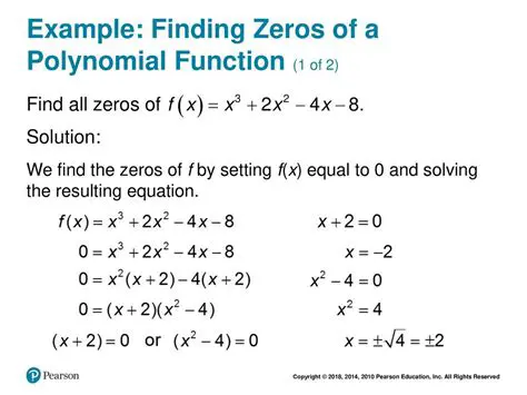 Finding the Zeros using the Function