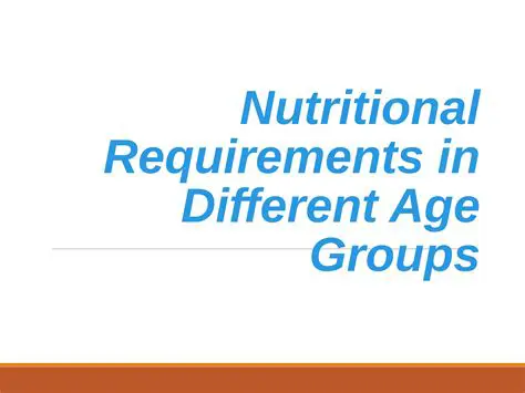 Fitness Requirements for Different Age Groups