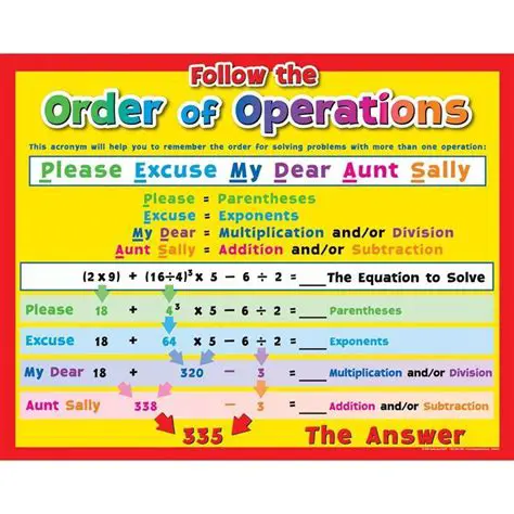 Follow the order of operations