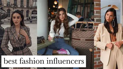 Following fashion bloggers and influencers