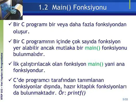 Fonksiyonlar ve Programlama
