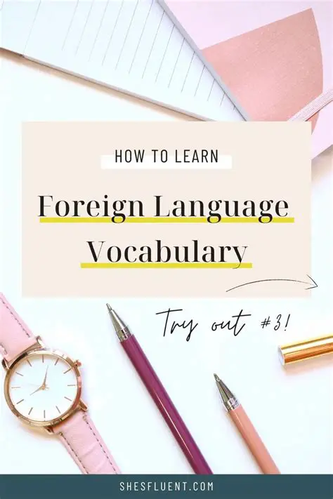 Foreign language vocabulary