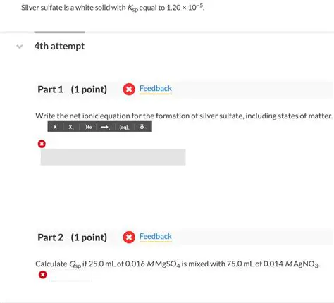 Formation of silver sulfate