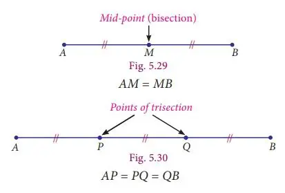 Formula for Finding Trisecting Points
