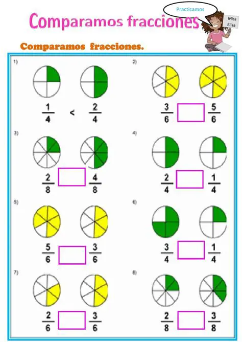 Fracciones con denominador par