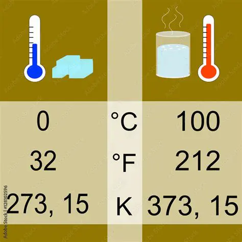 Freezing Temperatures in Fahrenheit and Celsius