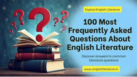 Frequently Asked Questions About English