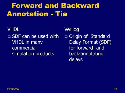 Full Forward and Backward Annotation