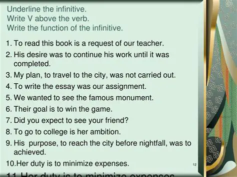 Function of the Infinitive