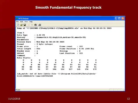 Fundamental Frequency Track