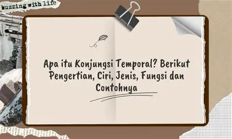 Fungsi Konjungsi Temporal dalam Teks Biografi