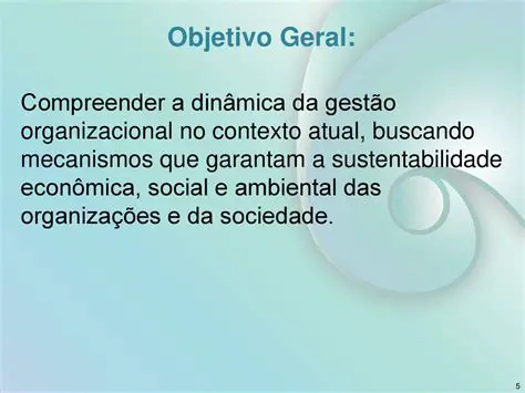 Garantam a sustentabilidade