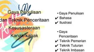 Gaya Penceritaan Kronologis