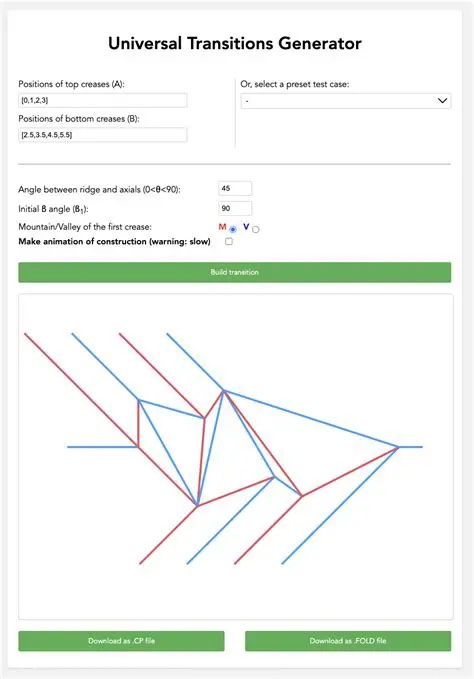 Generate the Crease Pattern