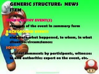 Generic Structure of a News Item: Understanding the Anatomy and Significance