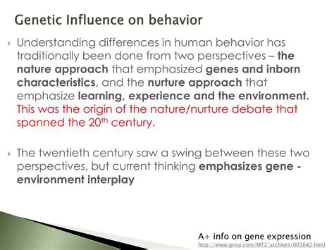 Genetic influence on behavior