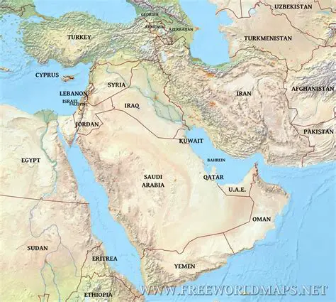 Geographical Boundaries of the Middle East