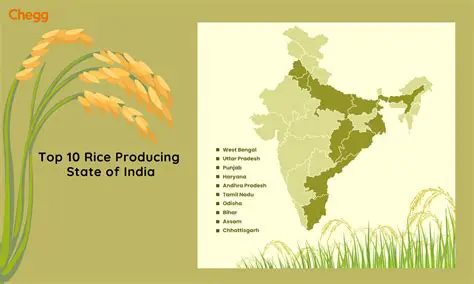 Geography and Climate of Rice Producing Regions in India