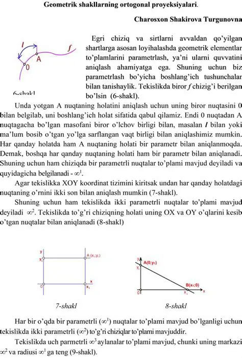 Geometrik shakllarning xususiyatlari