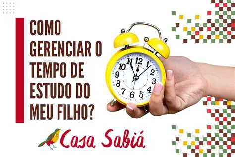 Gerencie o tempo de estudo