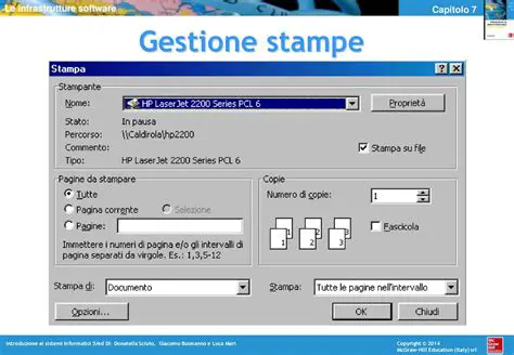 Gestione delle stampe virtuali