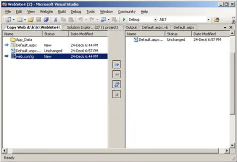 Getting Familiar with Windows in Visual Web Developer 2005 Express Edition