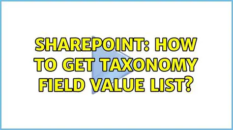 Getting Taxonomy Field Value