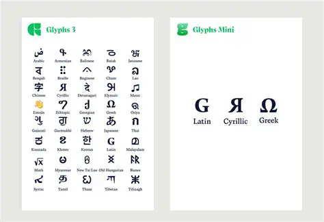Glyphs and OpenType Variants