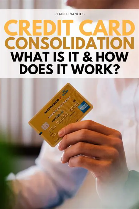 Goal of Credit Card Consolidation