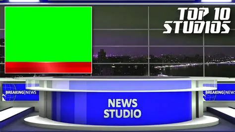 Green Screen News Background PNG: Elevate Your Broadcast with Professional Visuals