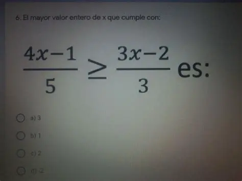 Hallar el mayor valor entero del rango