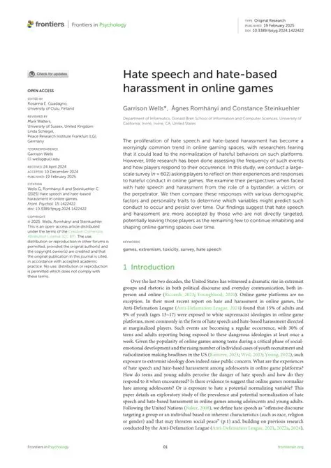 Hate Speech and Harassment