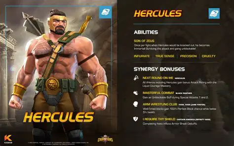 Hercules in Contest of Champions: A Deep Dive into the God of Strength's Might