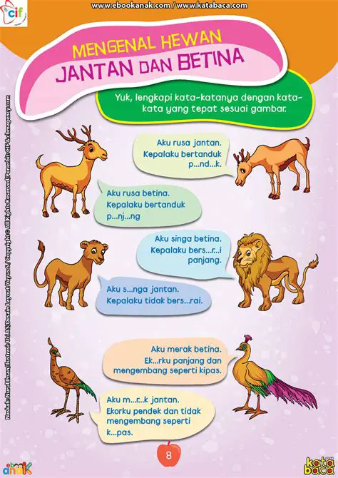 Hewan Jantan dan Hewan Betina